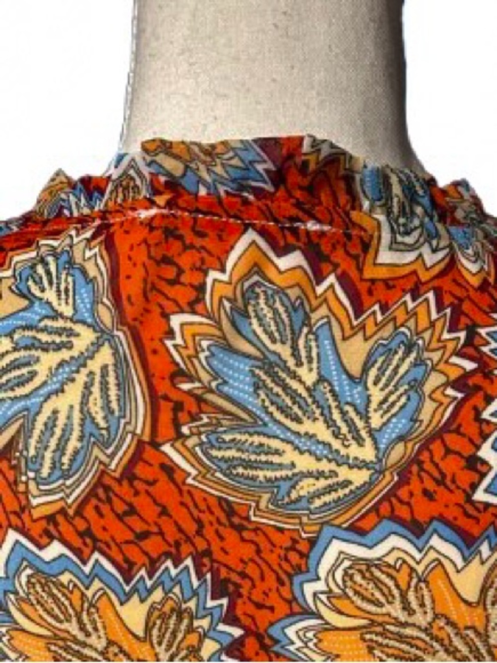 Sheer Babydoll Dress Peasant THML Medium Floral Boho Bohemian Vintage Style - Picture 13 of 16